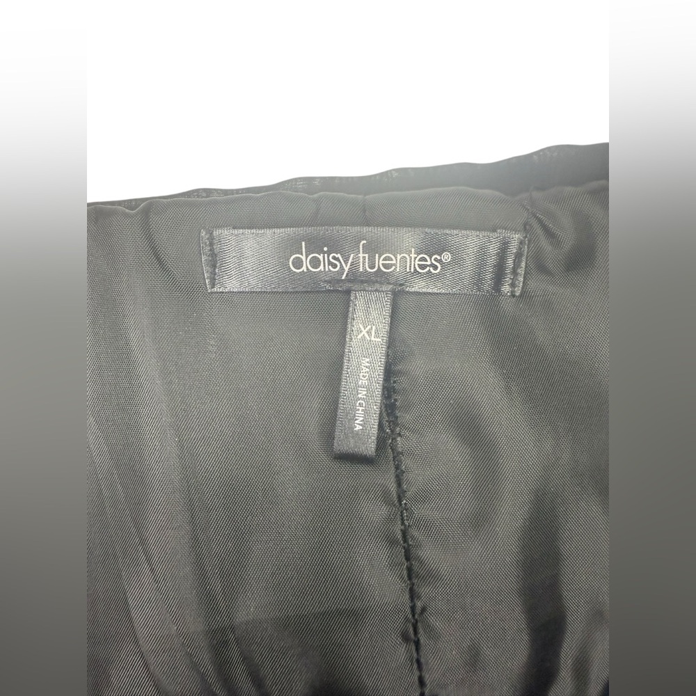 Daisy Fuentes Womens Sleeveless Little Black Mini SheerDress🖤 Size Extra Large - Picture 3 of 8